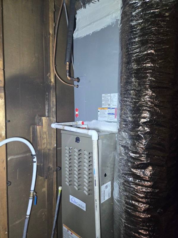 Indoor HVAC and water connection detail